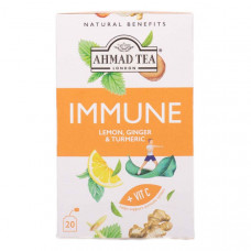 Ahmad Tea Immune Lemon, Ginger & Turmeric 20 Bags 