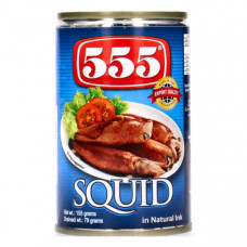 555 Squid in Natural Ink 155gm 