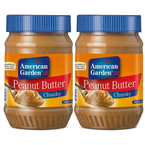 AMERICAN GARDEN PEANUT BUTTER CHUNKY 2 X 340G