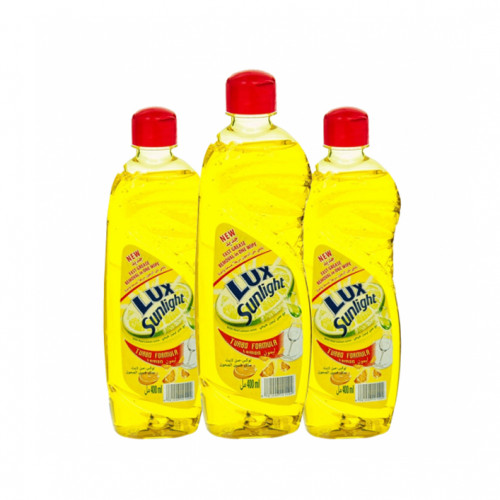 Lux Sunlight Lemon Dish Wash 3S*400Ml@Sp