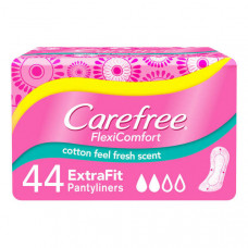 Carefree FlexiComfort Extra Fit Fresh Scent 44 Pantyliners 