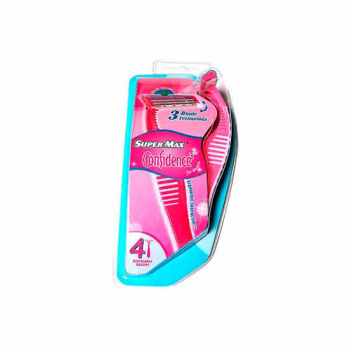 Supermax Confidence Disposable Razors For Women 4s 