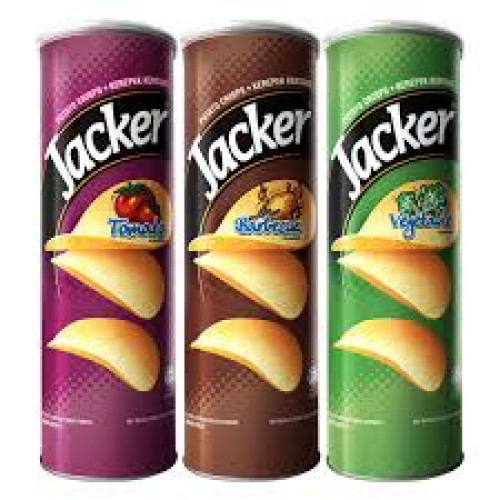 JACKER POTATO CHIPS ASSTD 3 X 100 GM