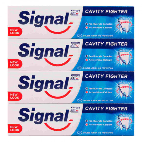 Signal Cavity Fighter Toothpaste 4 x 100ml 