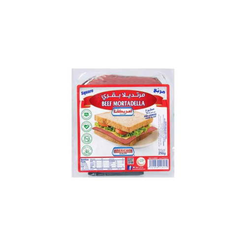 AMERICANA BEEF SLICE MORTADELLA 250GM