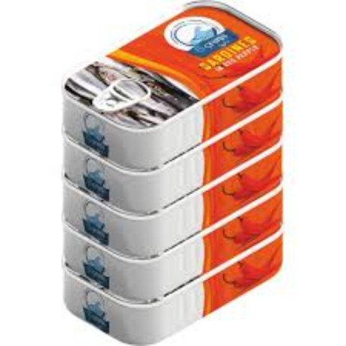OCEANA SARDINE WITH RED CHILI 5 ×125 GM