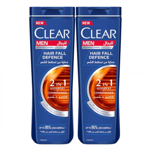 Clear Shampoo Asstd 2 x 400ml  