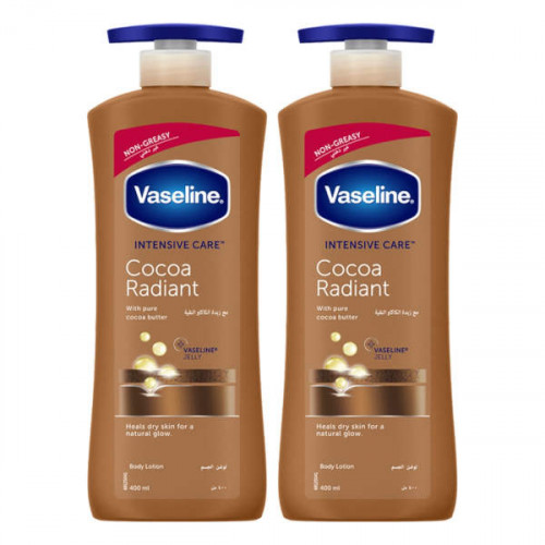 Vaseline Body Lotion Cocoa Radiant 2 x 400ml 