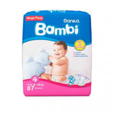 SANITA BAMBI DIAPER LARGE MEGA 80