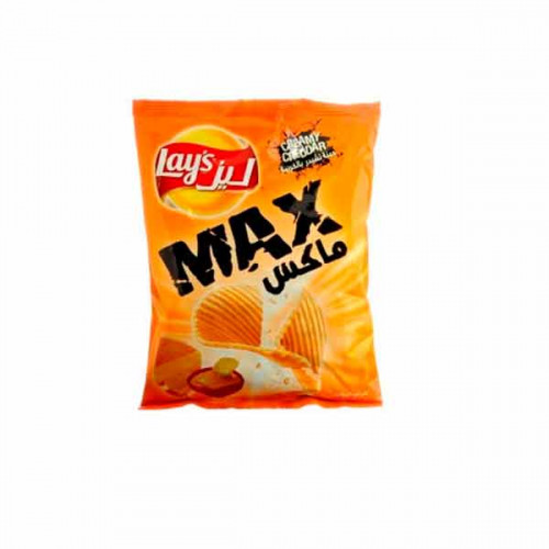 Lays Max Potato Chips Creamy Cheddar 170gm