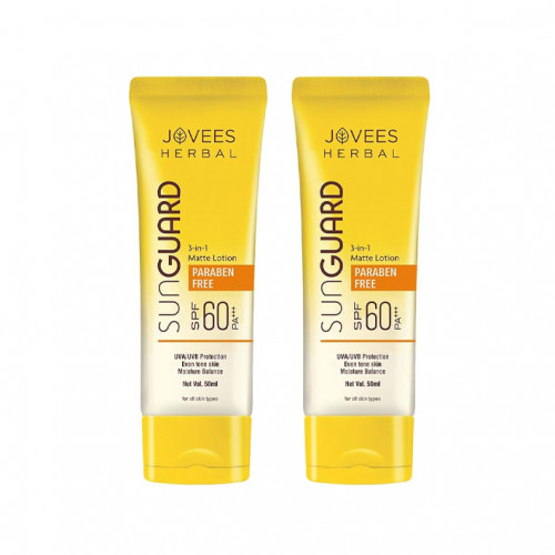 Jovees Sunguard Matte Lotion Spf60 100Mlx2Pcs