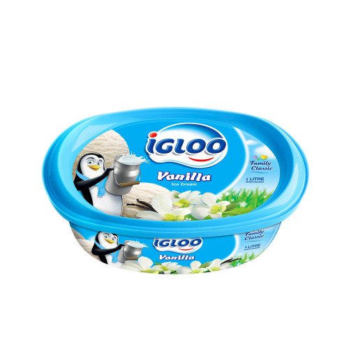 IGLOO VANILLA ICE CREAM 4LTR