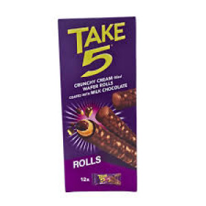 CHOCOLATE TAKE5 ROLLS 12X21 GM
