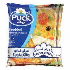 Puck Shredded Mozzarella Cheese 2 x 200gm 