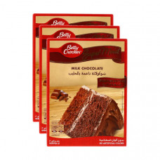 Betty Crocker Milk Chocolate Cake Mix 3 x 510gm 