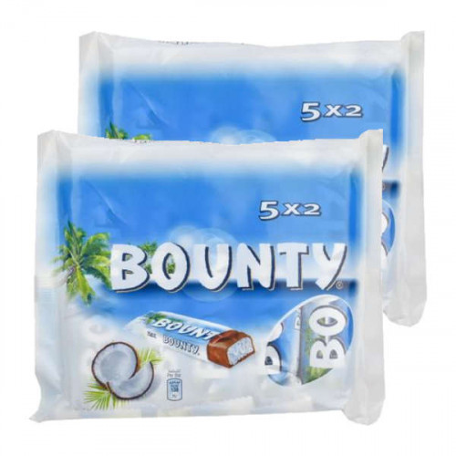 Bounty Coconut Milk Chocolate Bars 2 x 285gm 