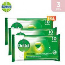 Dettol Skincare Wipes 10S 2+1 Free