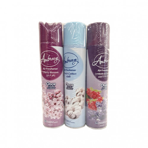 Ambreeze Air Freshener Assorted 3X300Ml
