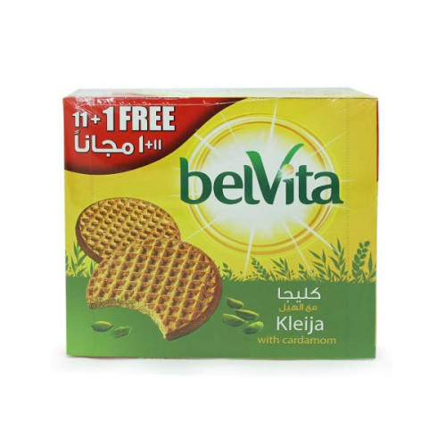 Belvita Klejia Cardamom Biscuits 62gm 11 + 1 Free 