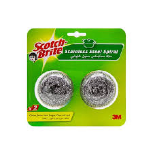 SCOTHBRITE 3M STEEL SPIRALS 2S