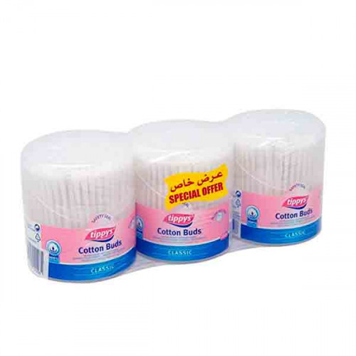 Tiippys Cotton Buds 3 x 100s 