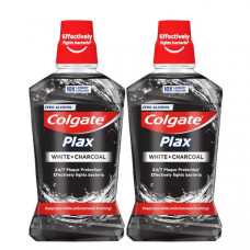 Colgate Plax Mouthwash White+Charcoal 2 x 500ml 