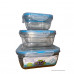 PLASTIC STORAGE BOX 3PCS SET