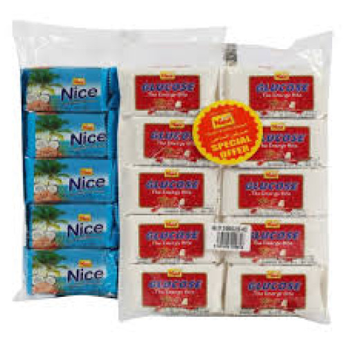 NABIL GLUCOSE NICE MILK BISCUIT ASSRTED 40GM X 20S