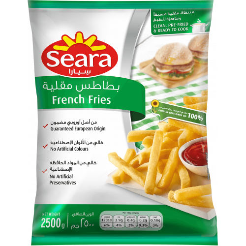 SEARA FRENCH FRIES 9MM 2500GM